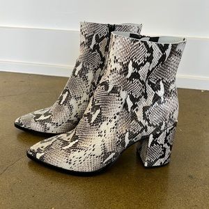 Tony Bianco Brazen Bootie in Natural Snake